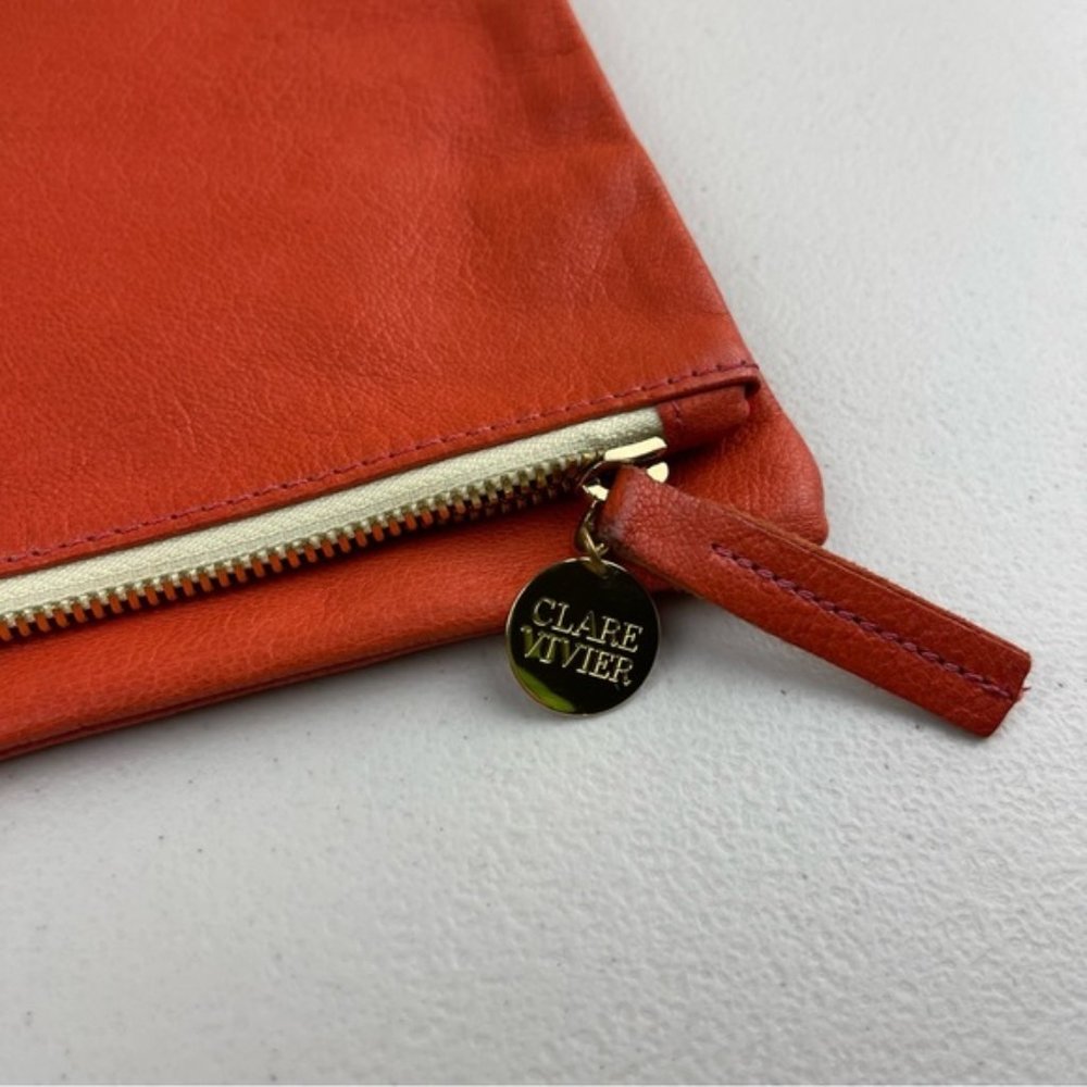 Clare Vivier Leather Clutch Clare V